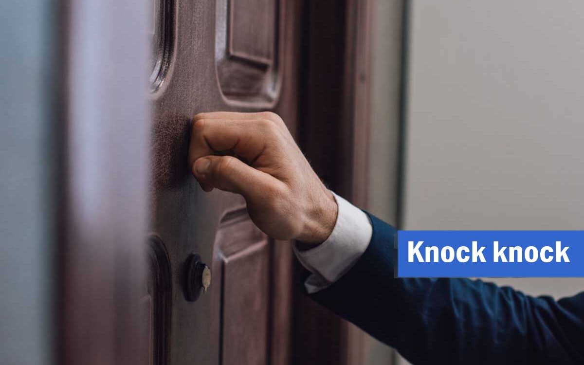 Stop knocking on every door, just scroll.